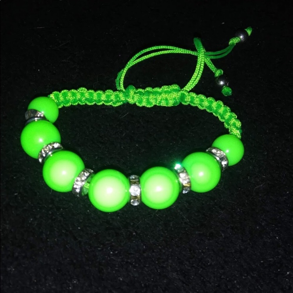 Green Beaded Bracelet